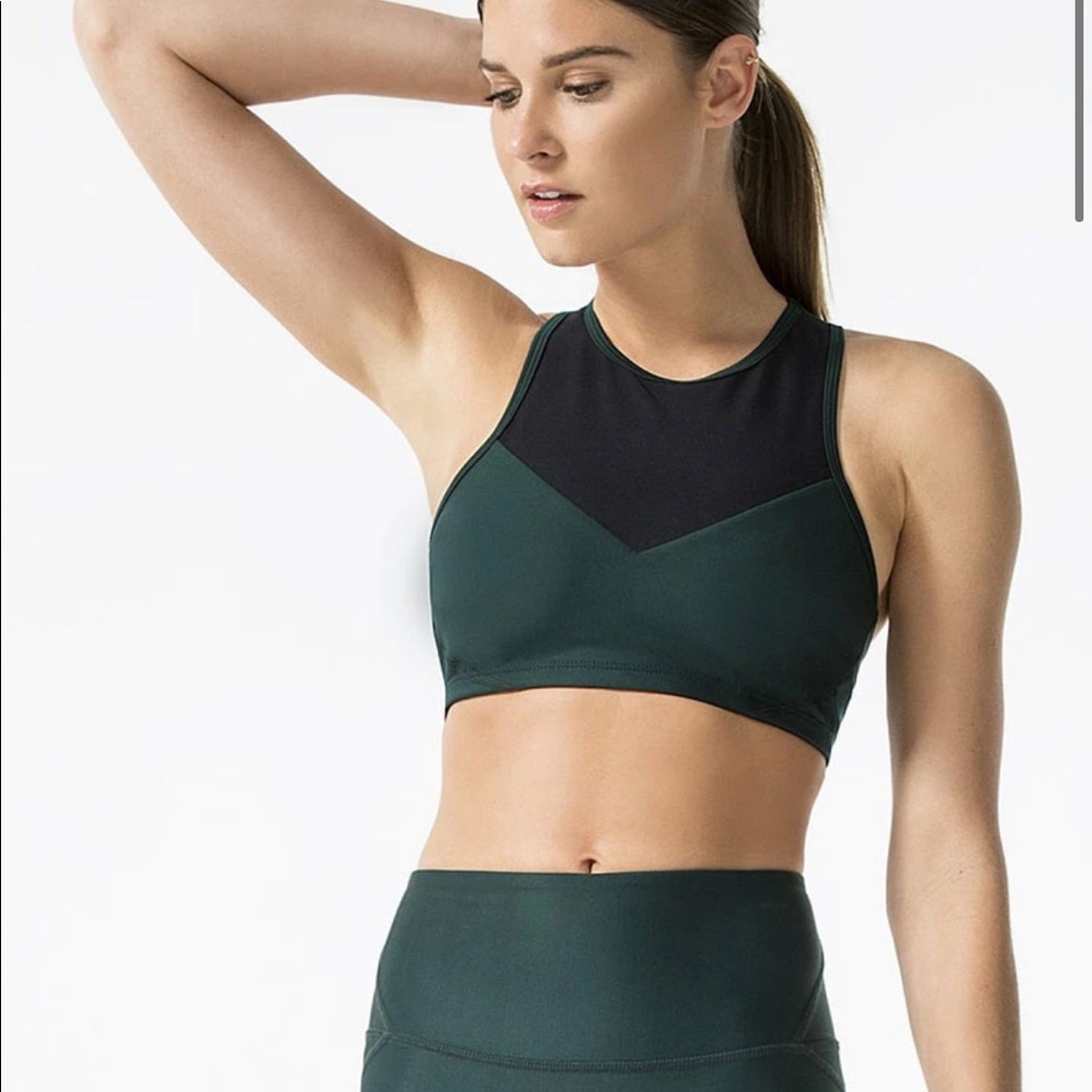 Ghost flower wood innovate bra emerald green